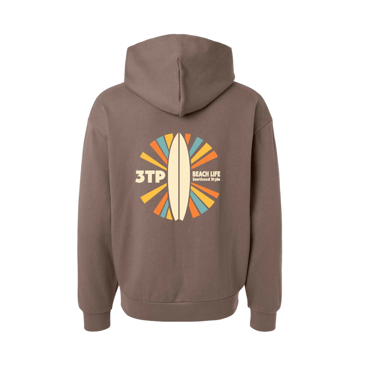 Three Tree Point Beachlife Pullover Hoody — Clay, back