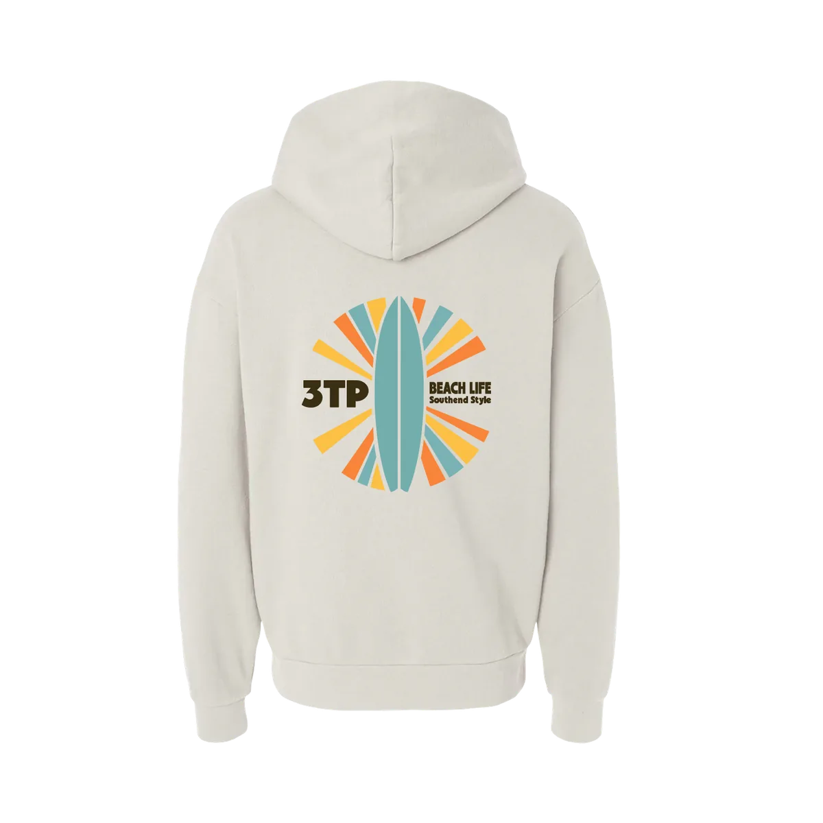 Three Tree Point Beachlife Pullover Hoody — Ivory, back