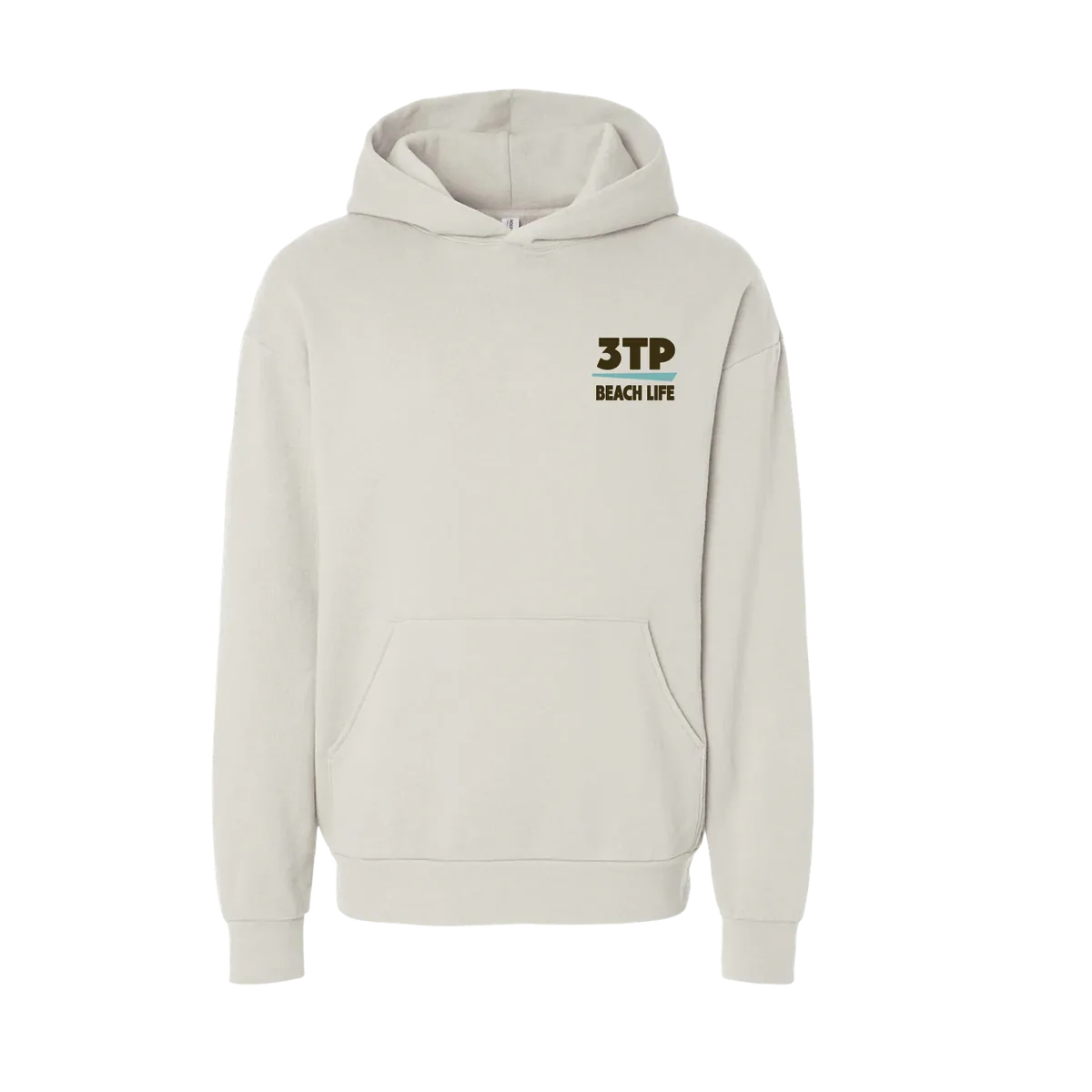 Three Tree Point Beachlife Pullover Hoody — Ivory, front