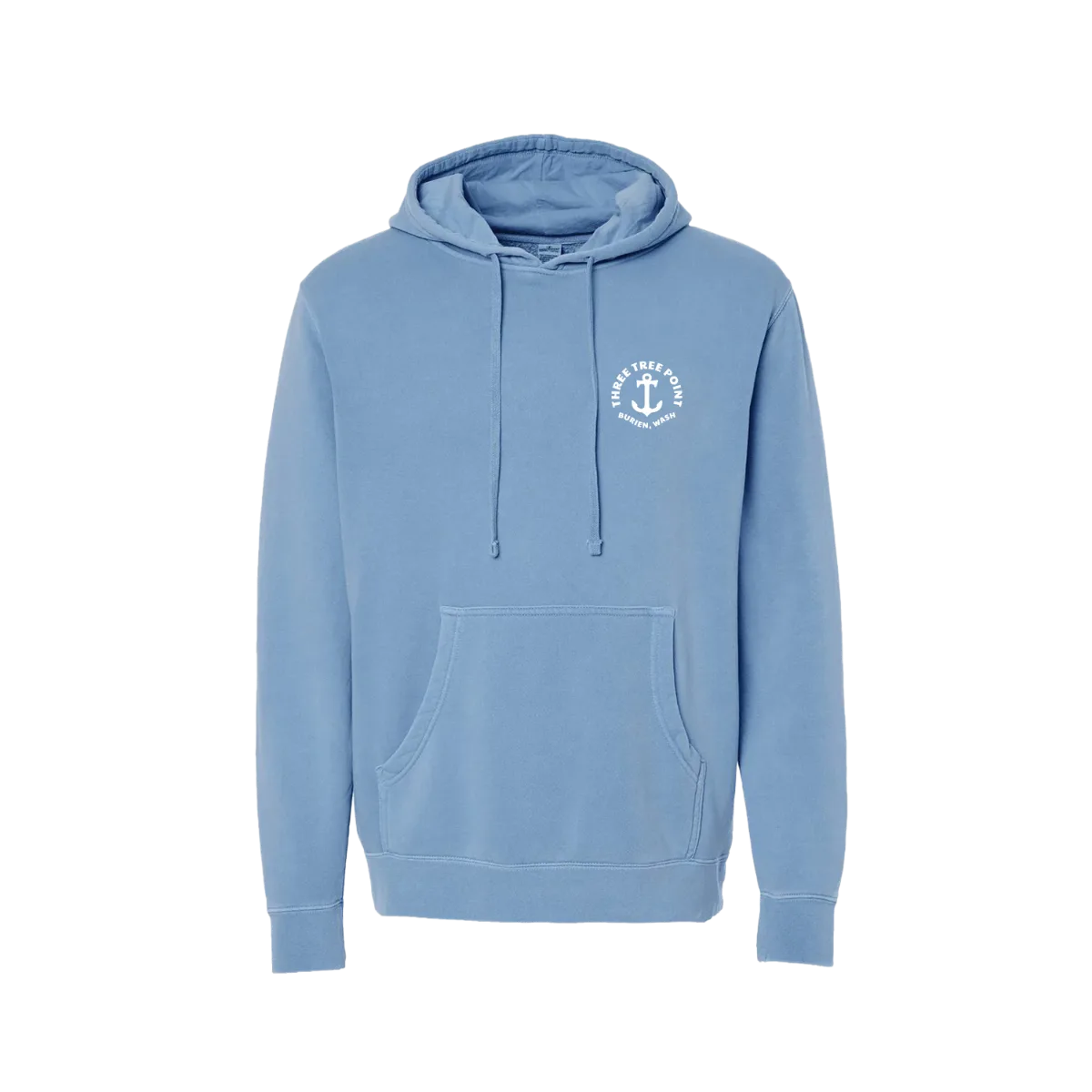Three Tree Point Anchor Pullover Hoody — Pigment Light Blue, front