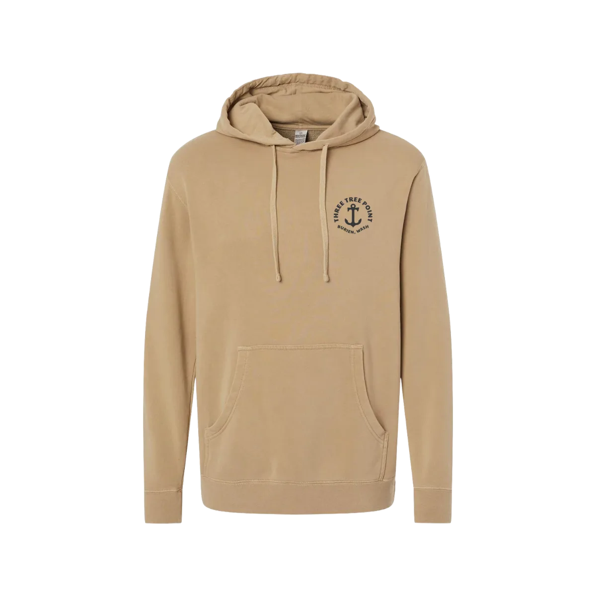 Three Tree Point Anchor Pullover Hoody — Pigment Sand, front