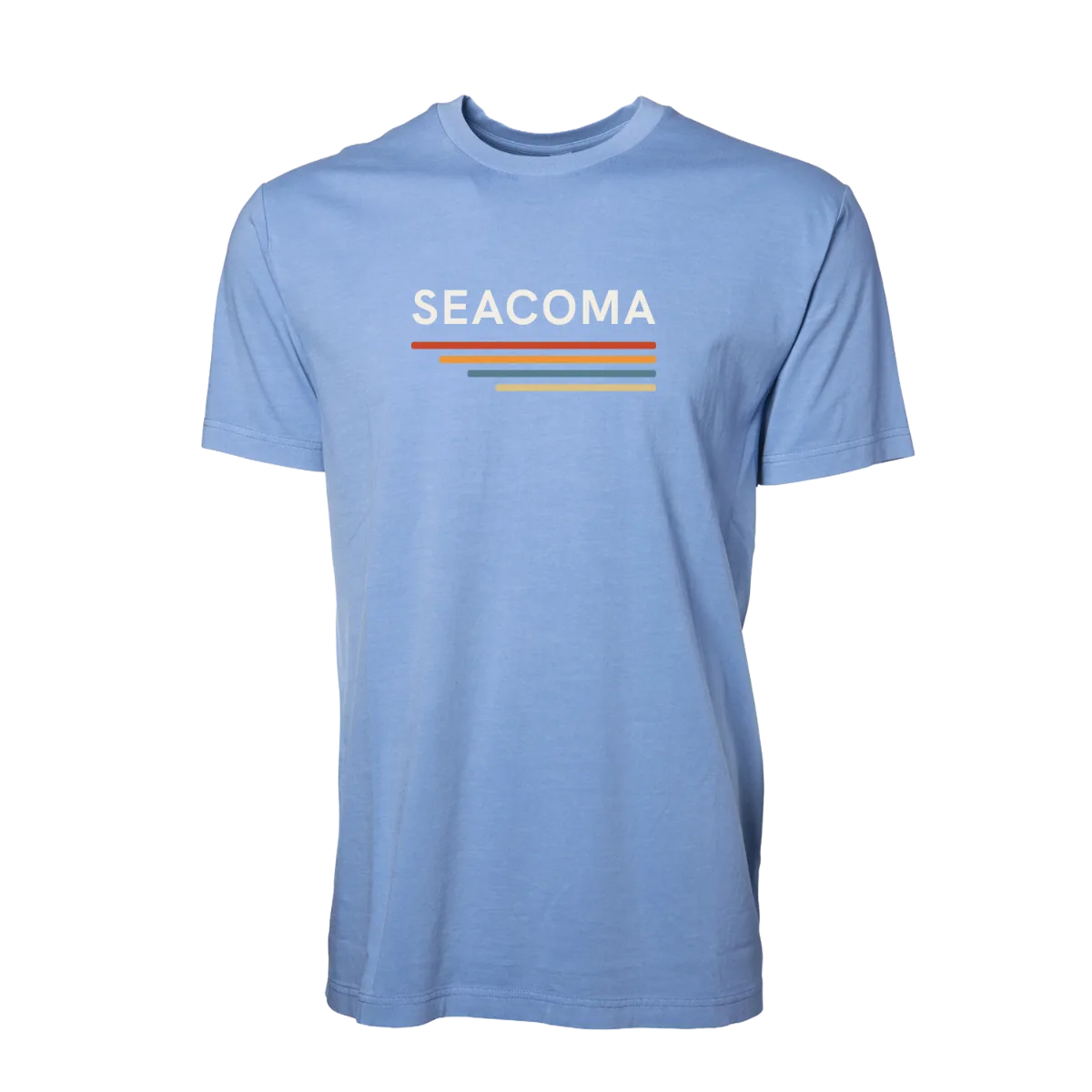 Seacoma Short Sleeve Tee — Pigment Light Blue, front